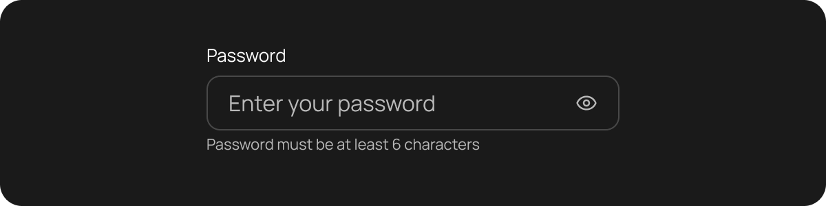 Input with helper text