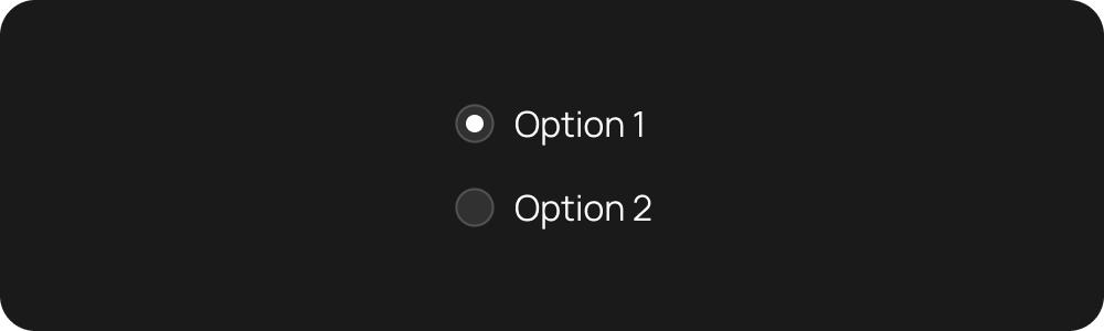 Disabled radio button