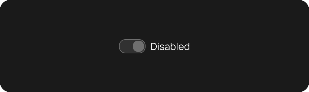 Disabled switch