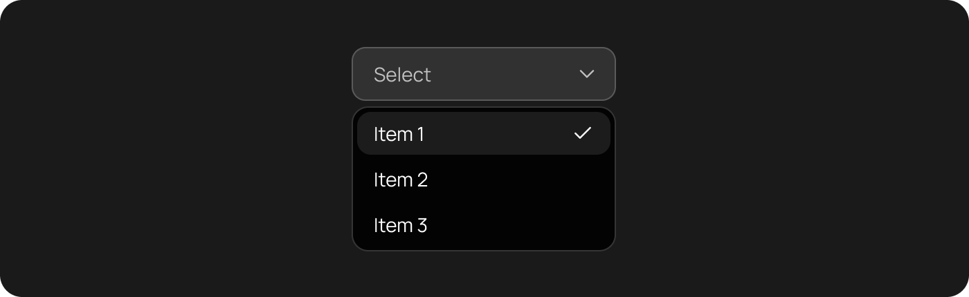 Dropdown Expanded