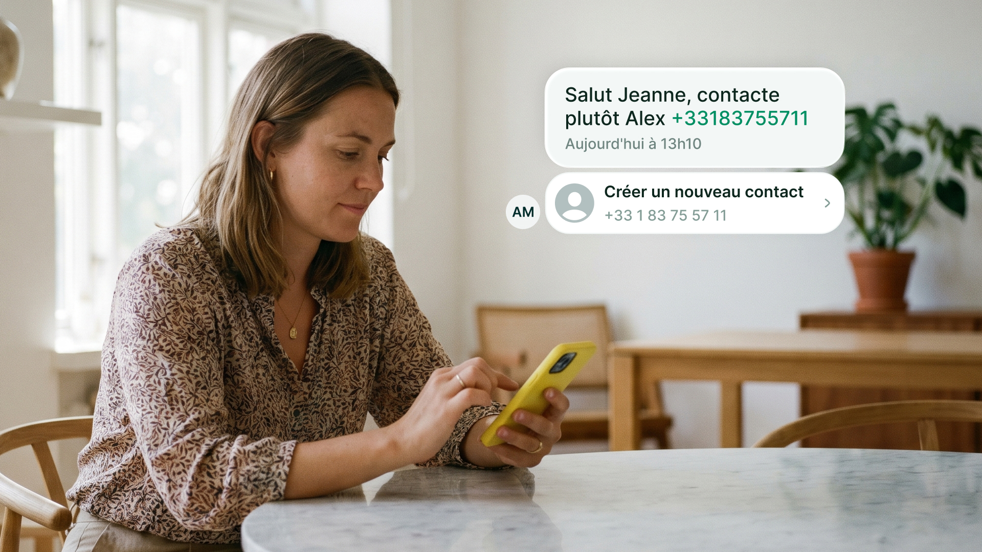 Les SMS interactifs sur Allo