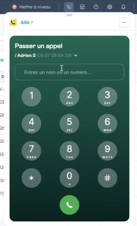Dialer View