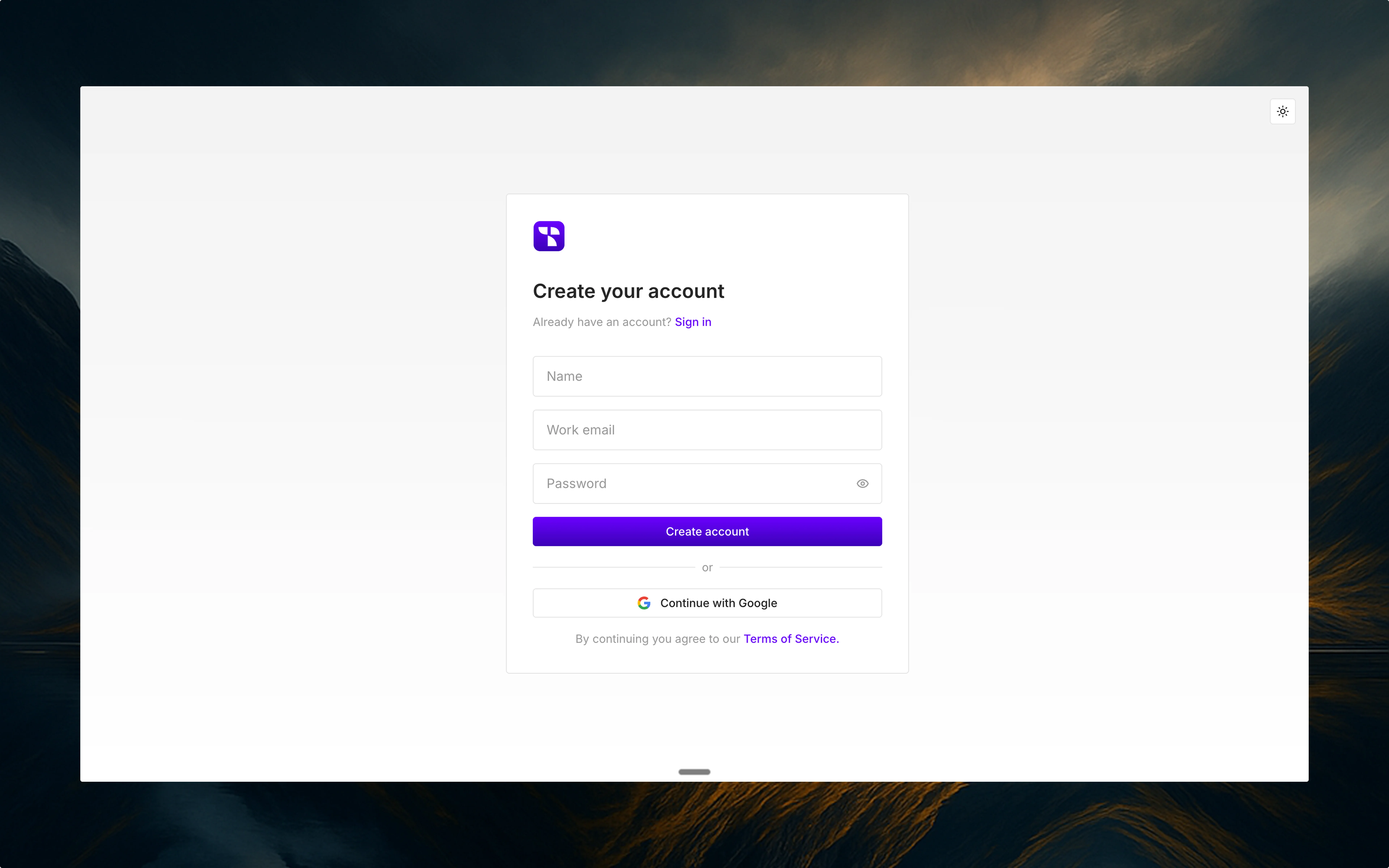 Thena Signup