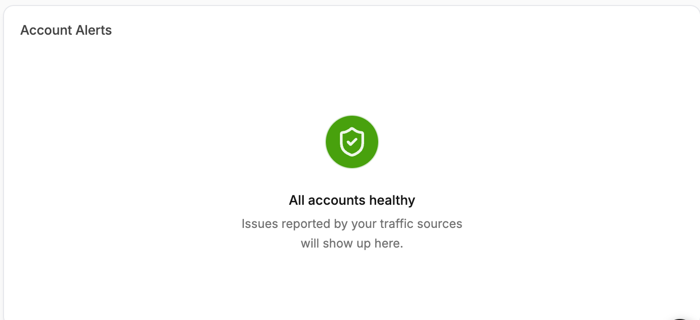 Account Issues Widget