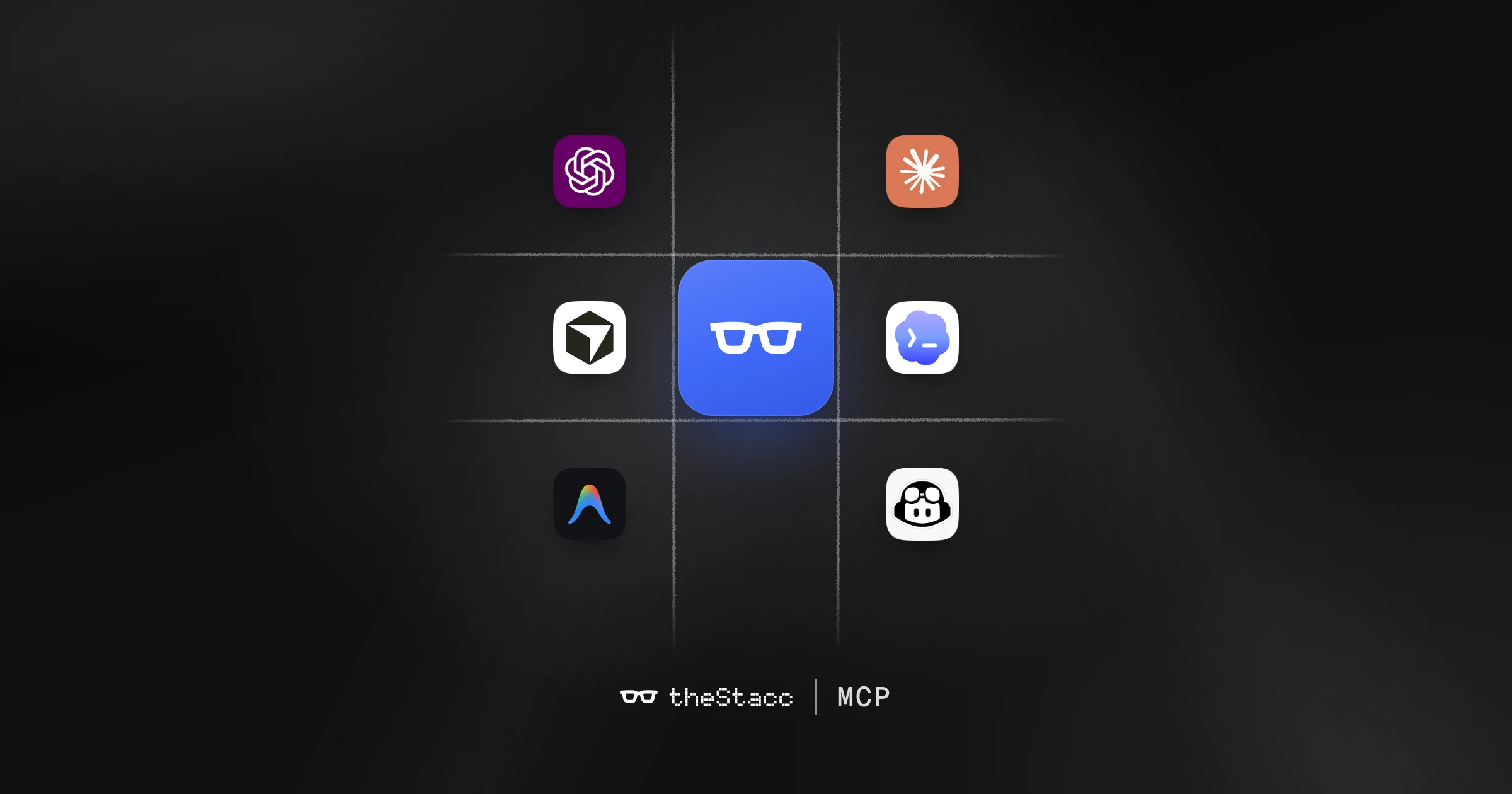 theStacc MCP connects to AI assistants such as ChatGPT, Claude Code, Cursor, Codex, Antigravity and GitHub Copilot