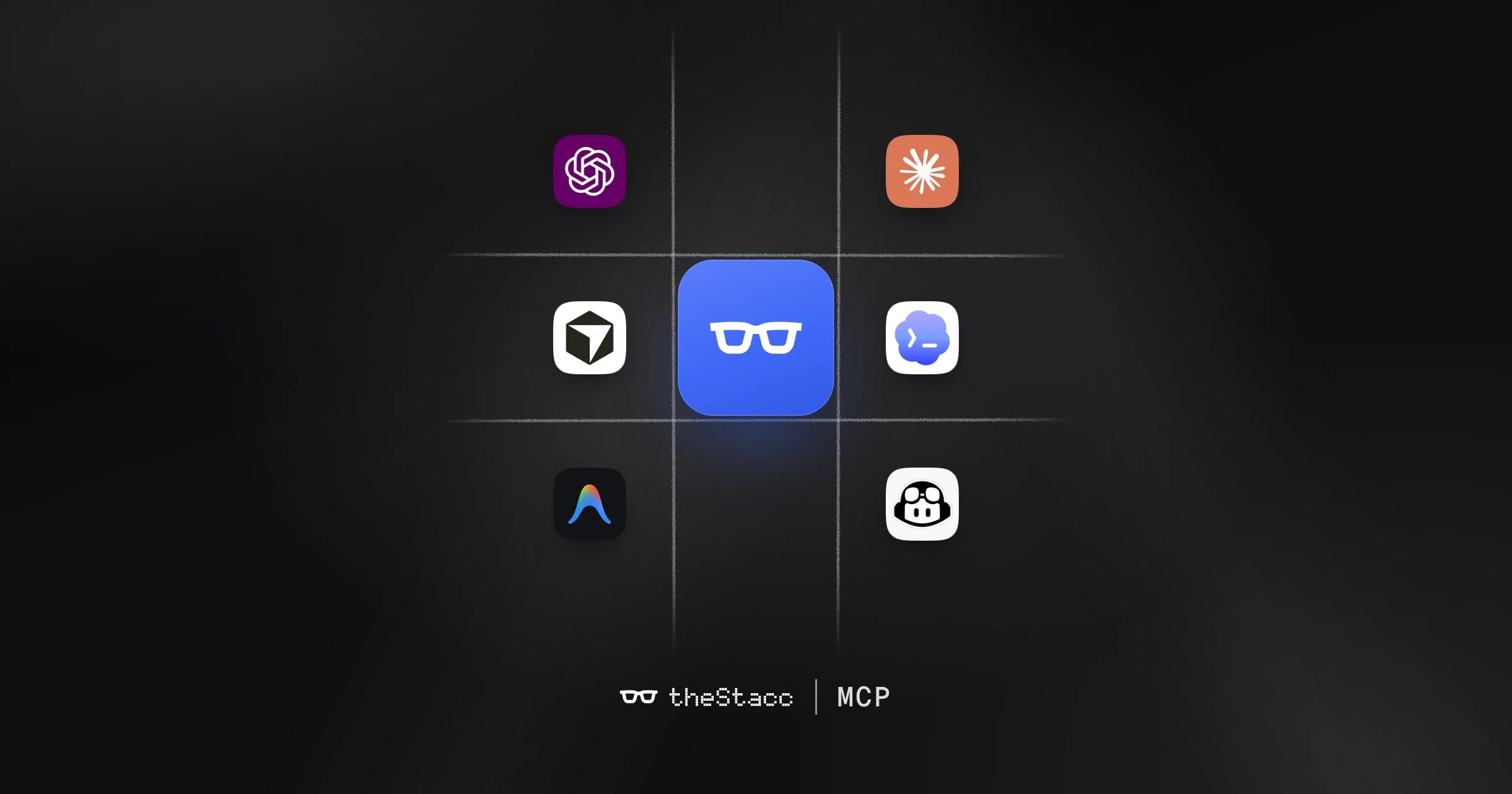 theStacc MCP connects to AI assistants such as ChatGPT, Claude Code, Cursor, Codex, Antigravity and GitHub Copilot