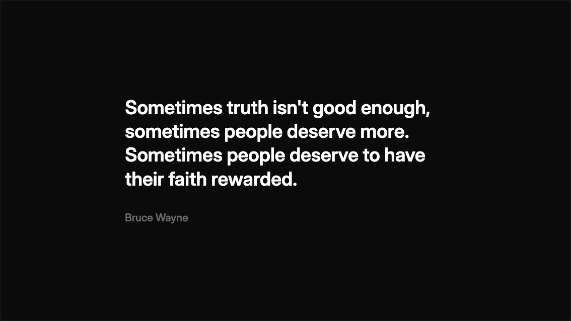 Quote centered