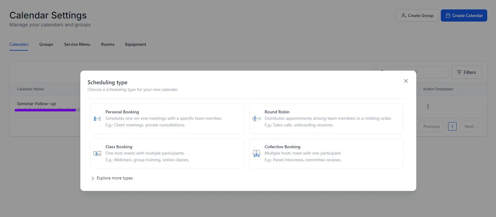 GHL Calendar Settings