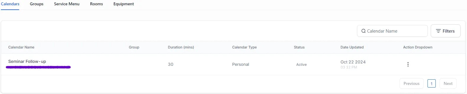 GHL Calendar Settings