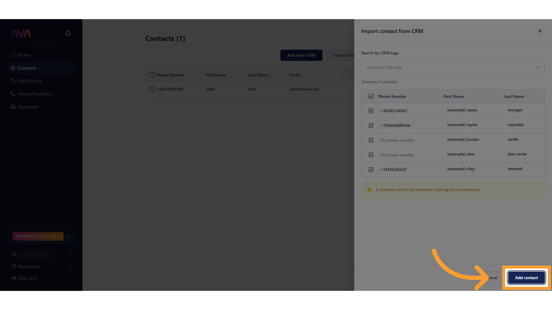 Importaddlist Pn