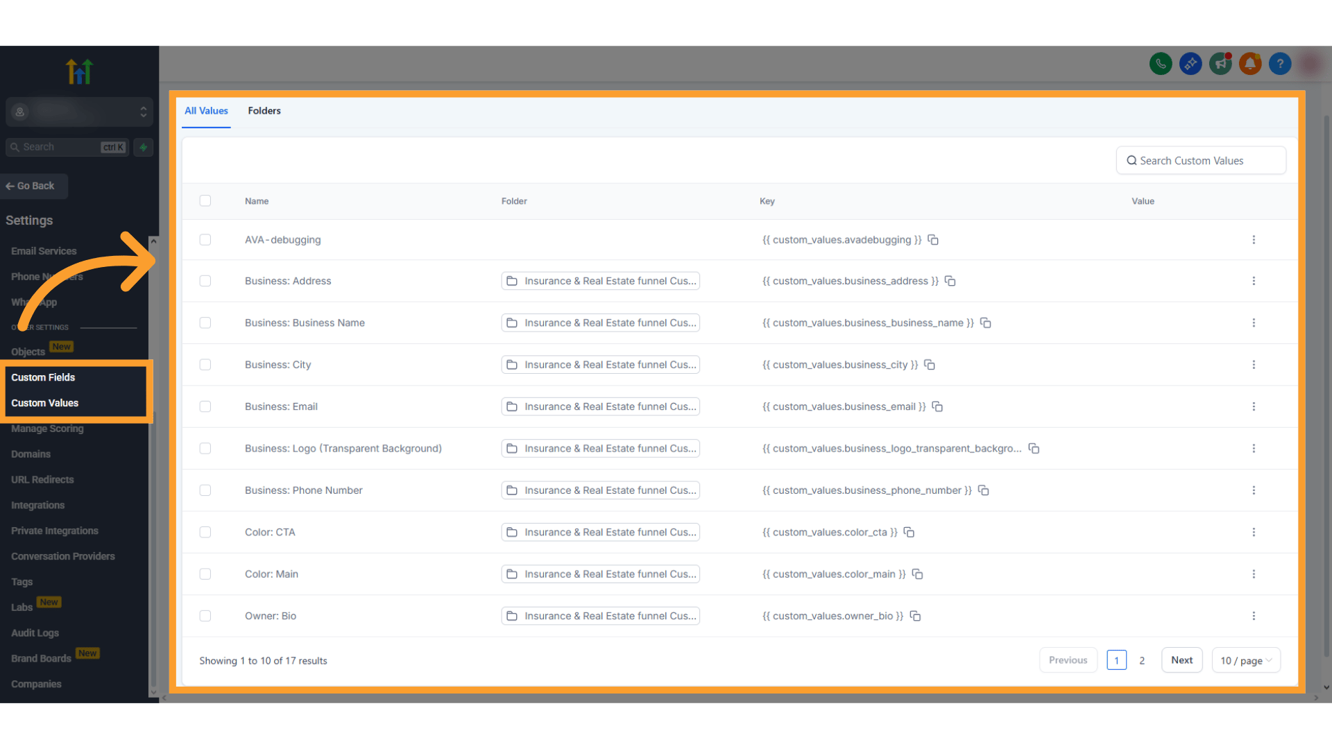 Custom Fields Pn