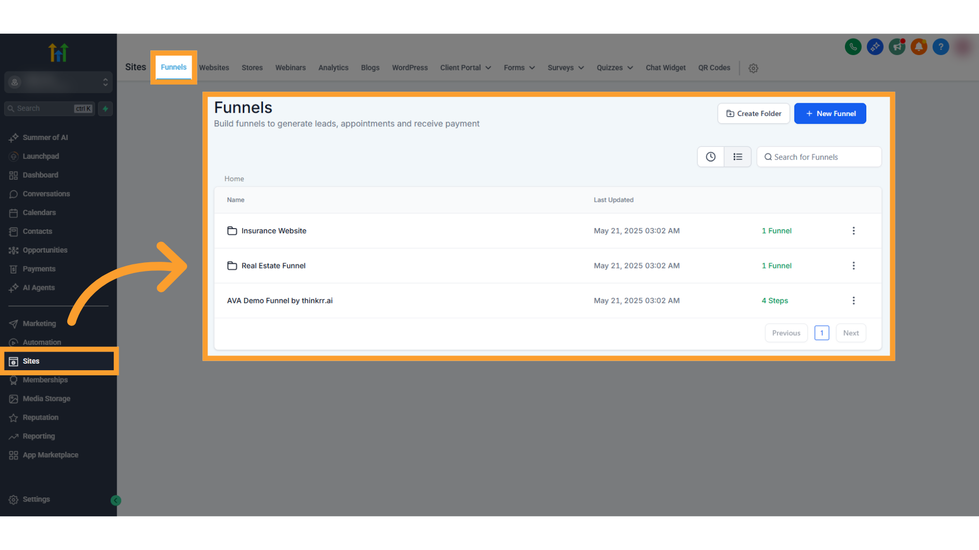 Funnels Pn