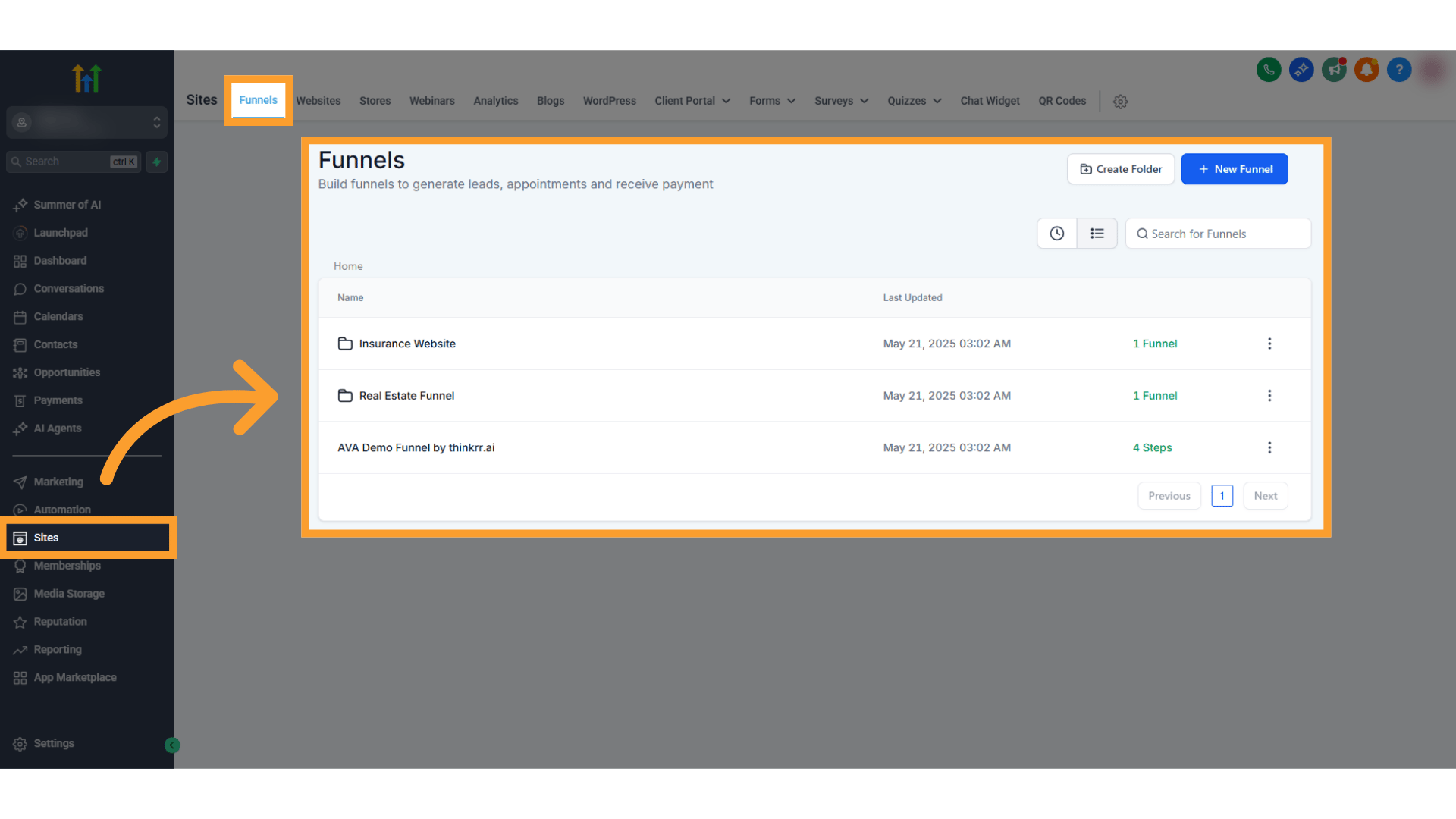 Funnels Pn