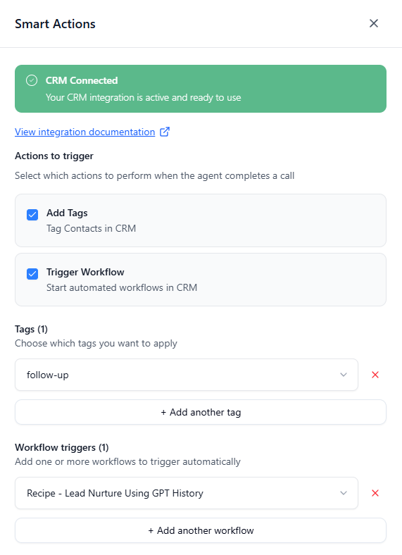 Configurethesmartactions