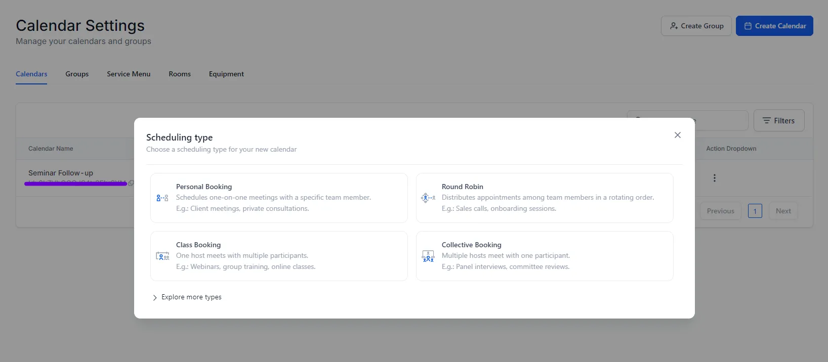 GHL Calendar Settings