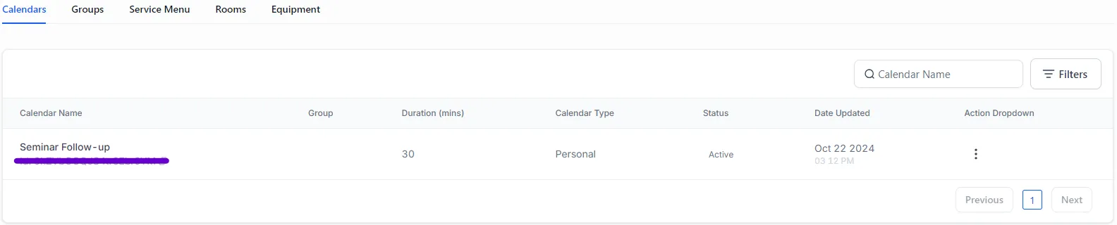 GHL Calendar Settings