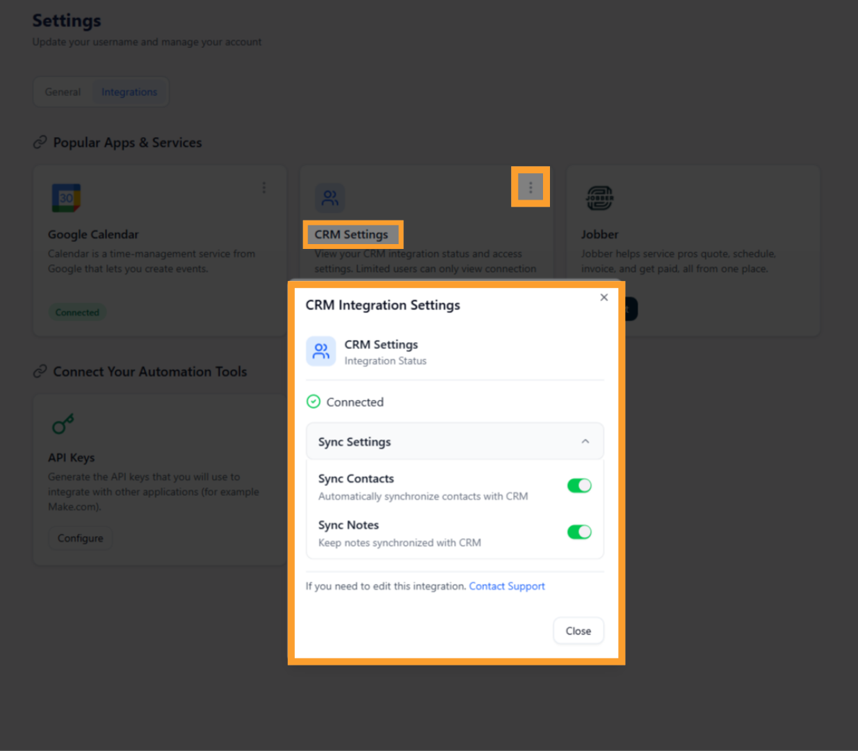 CRMSETTINGS