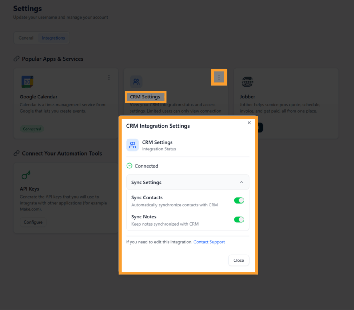 CRMSETTINGS