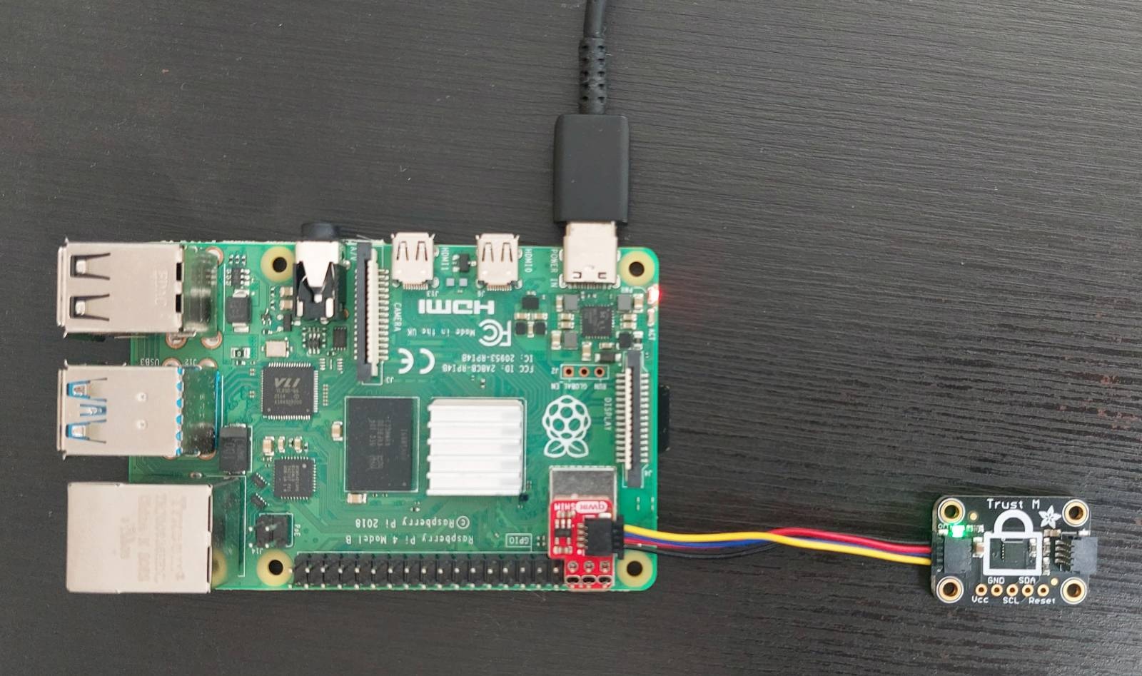 "RPi-4 with Trust M"