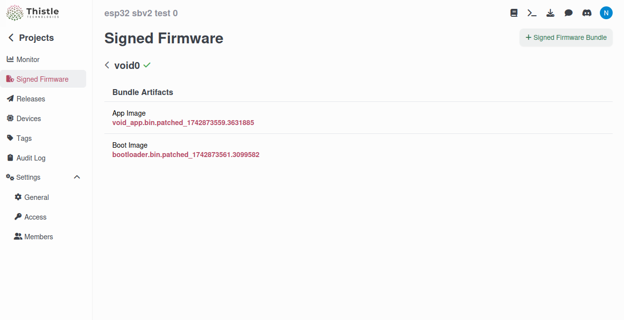 Signed Firmware