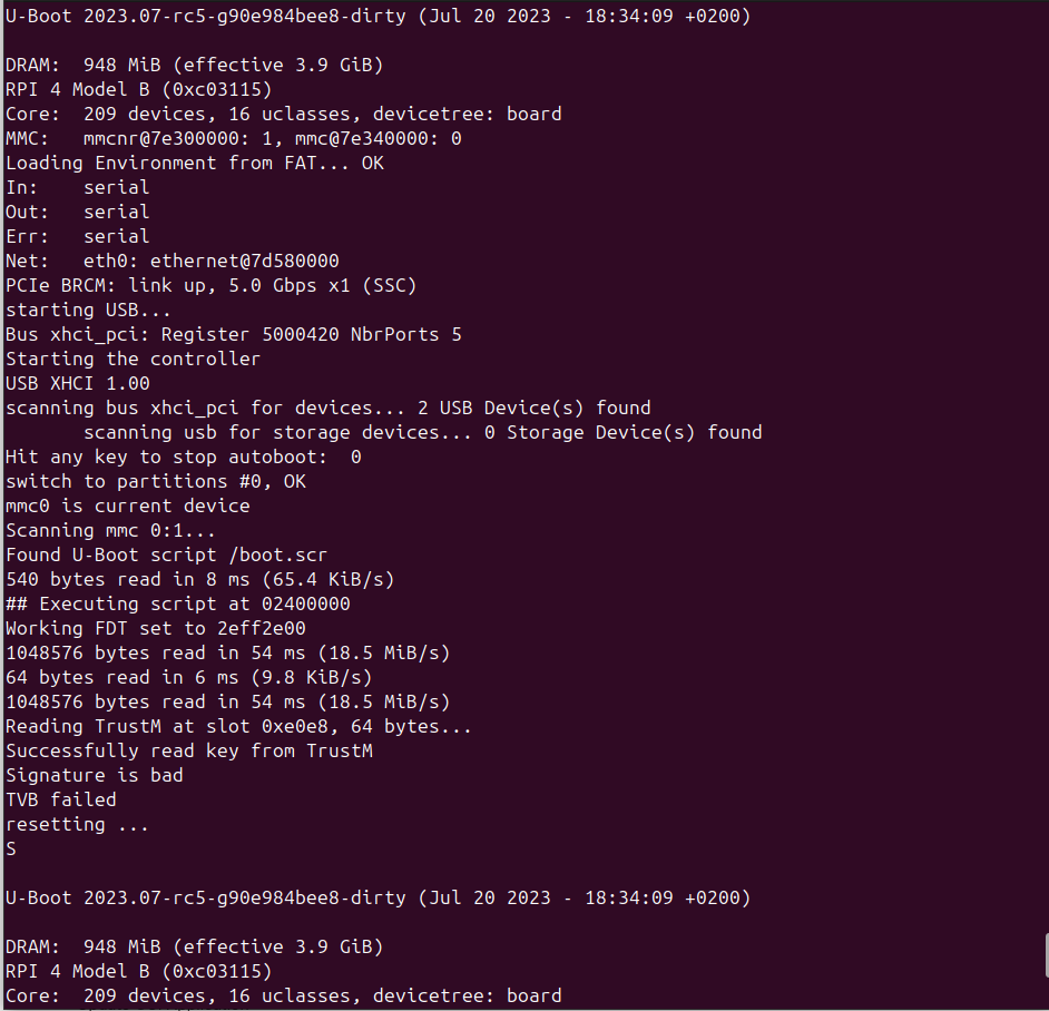 Tampered Kernel Failed TVB
