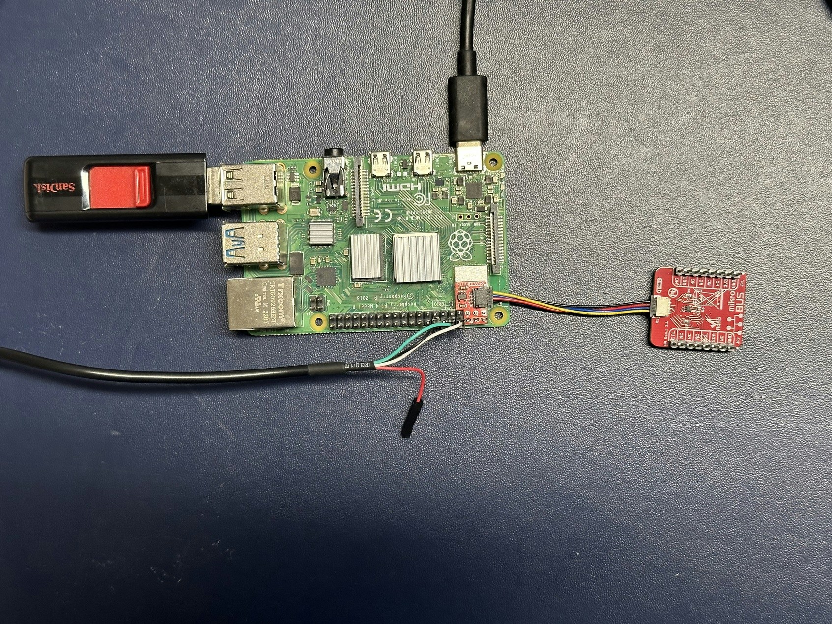 RPi-4 with USB Drive