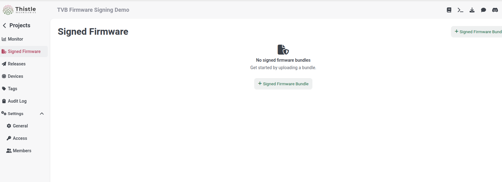 TCC: Signed Firmware View