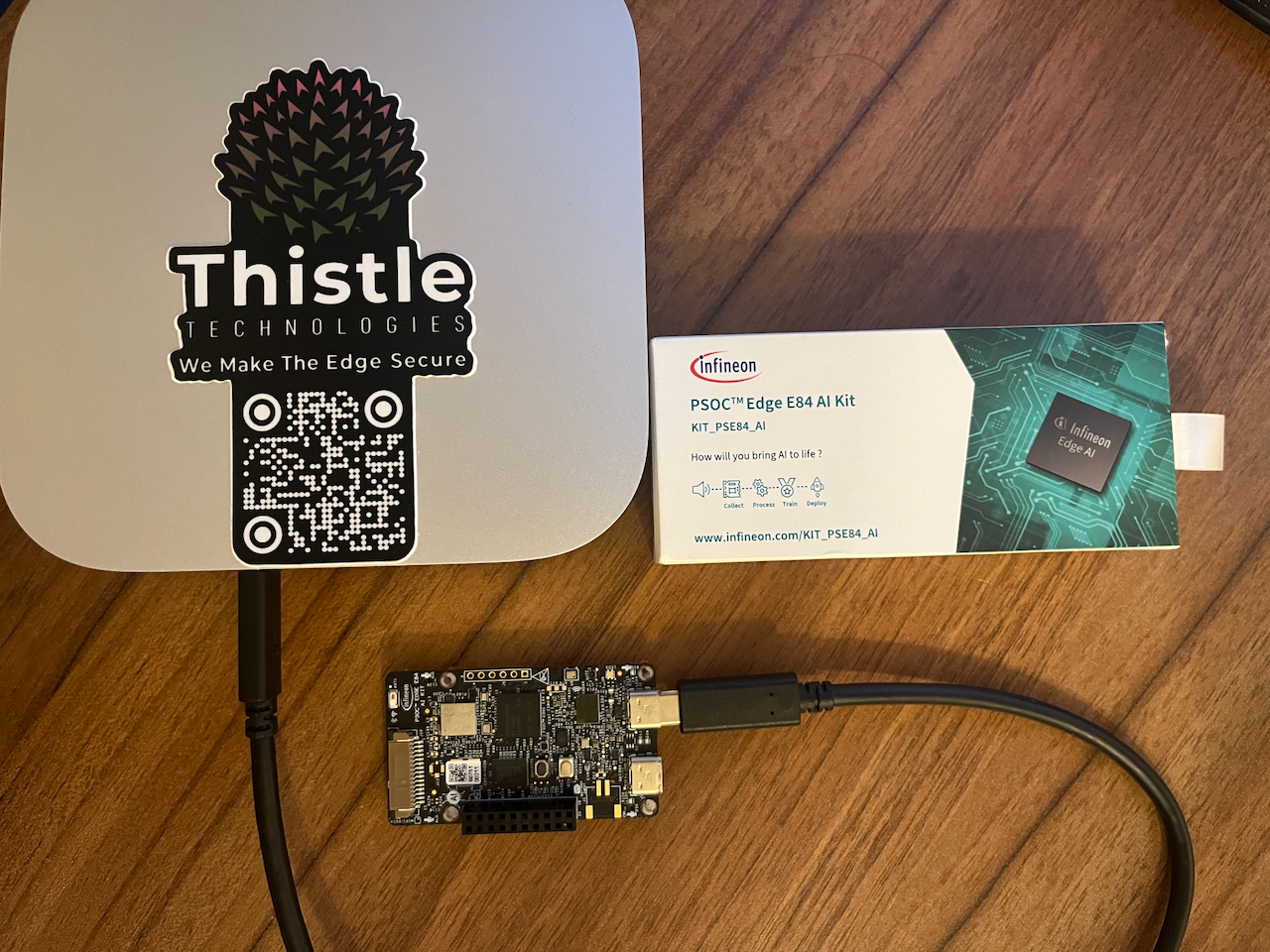 Connect PC to PSoC Edge AI Kit