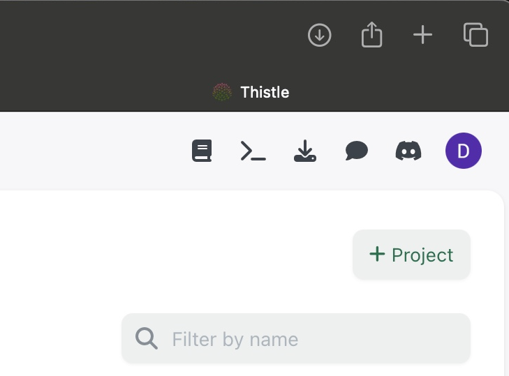 Create a project in TCC