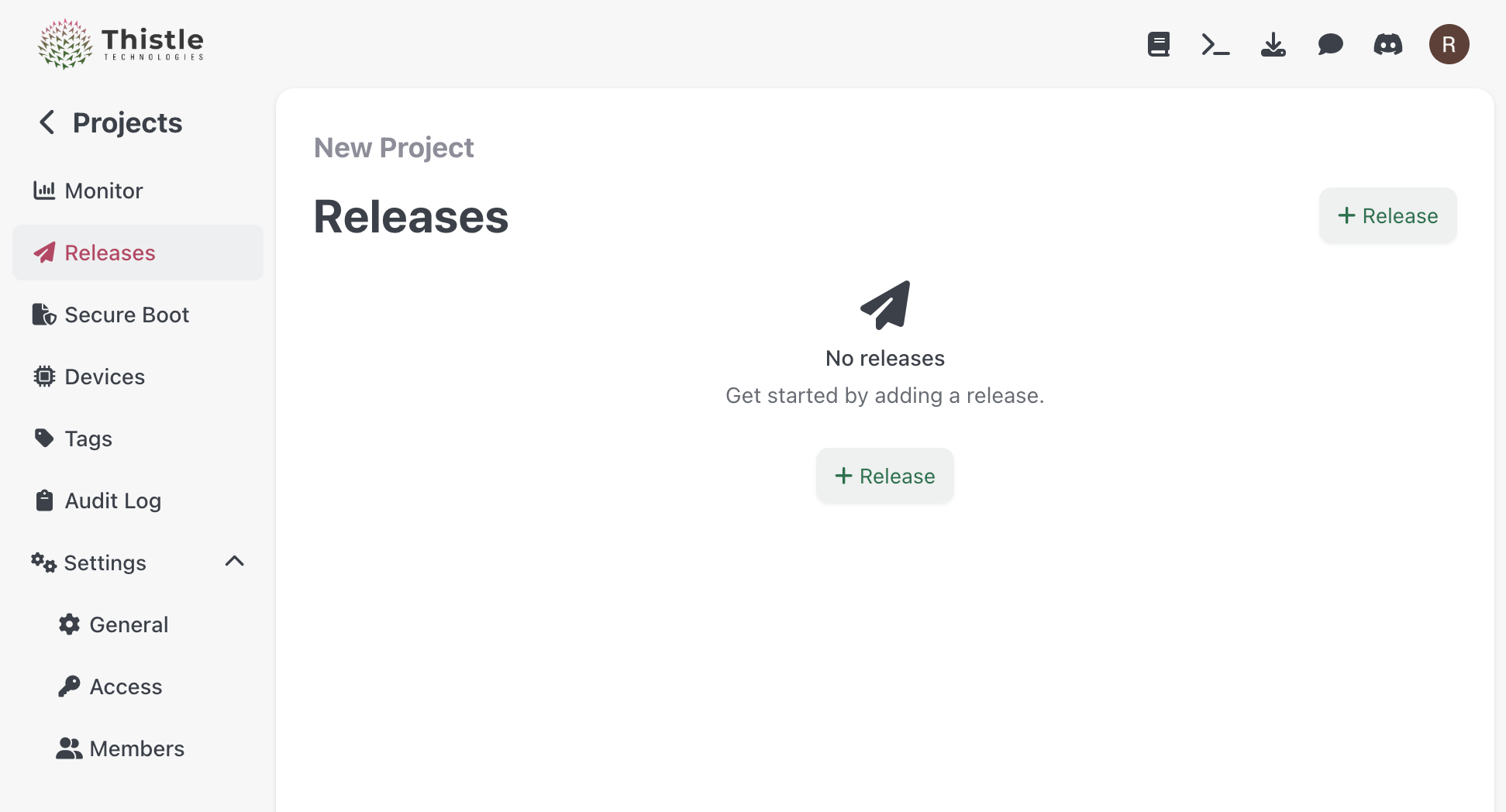 Releases Page