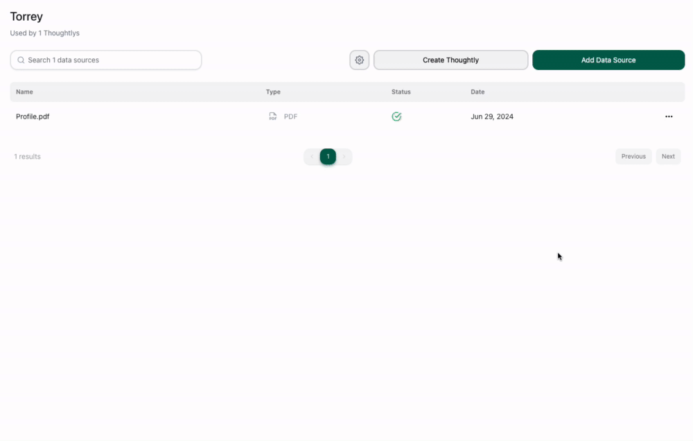 Updating a Data Source