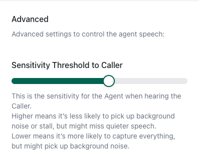 Sensitivity Threshold