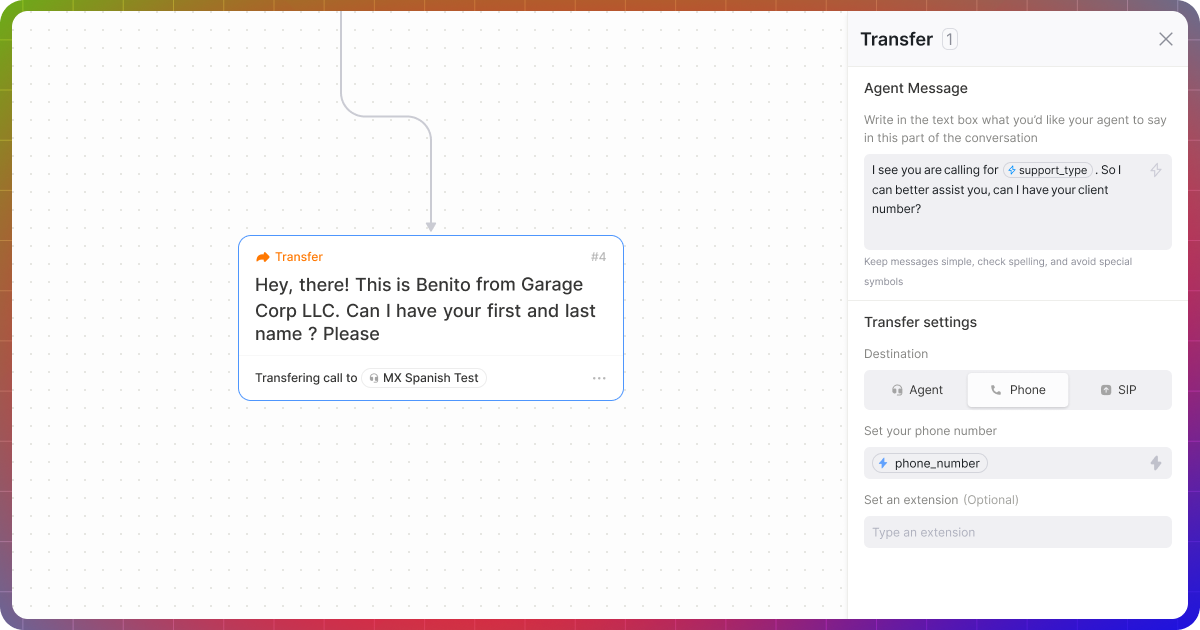 New Transfer UX