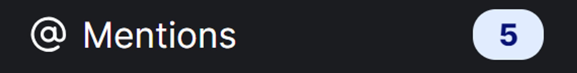 @ Mentions view