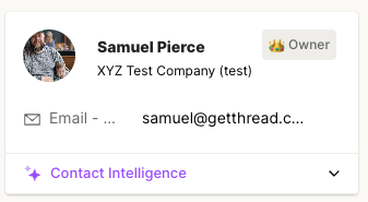 The Control Panel sidebar in Inbox