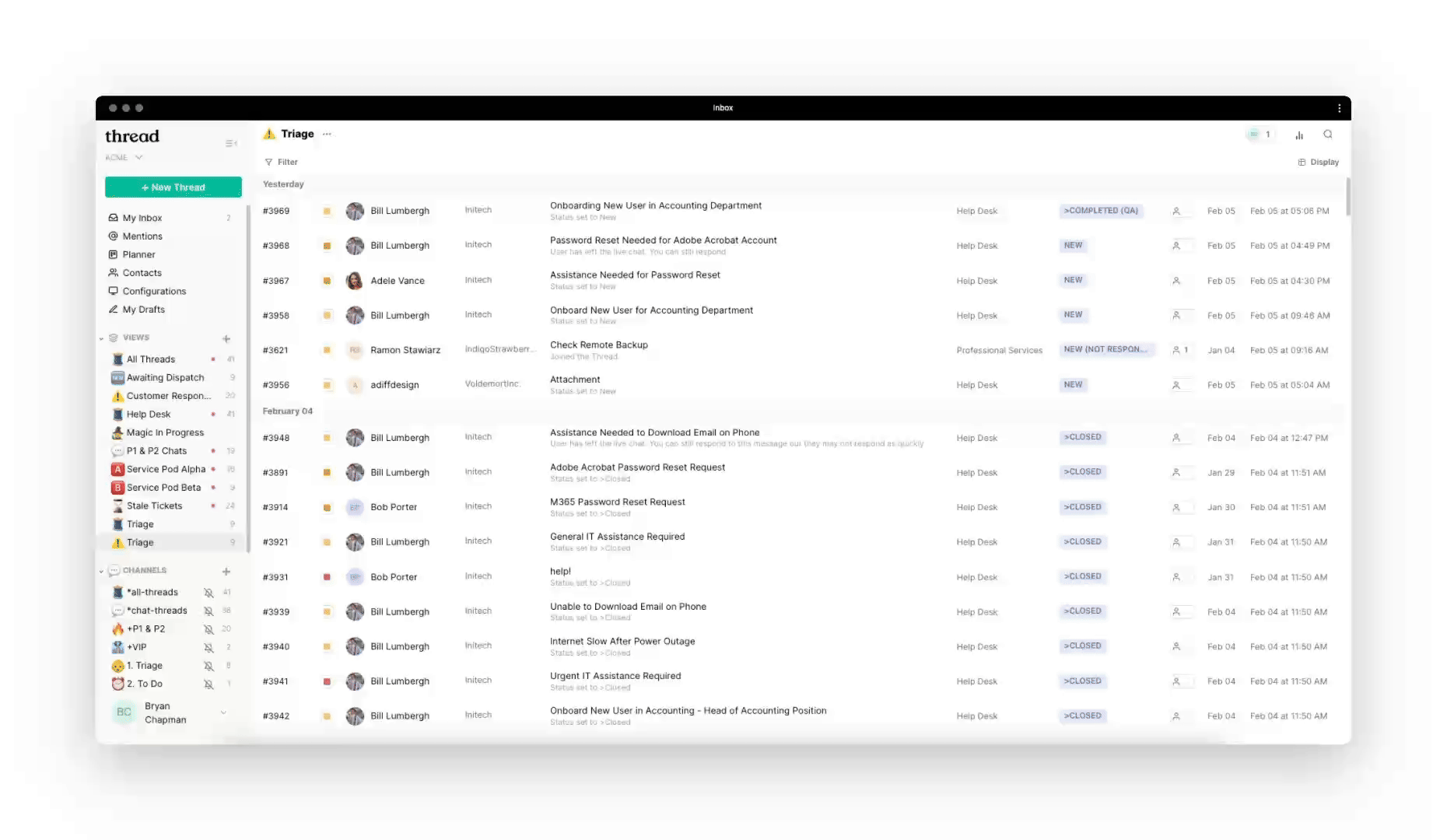 Insights reporting panel for a View