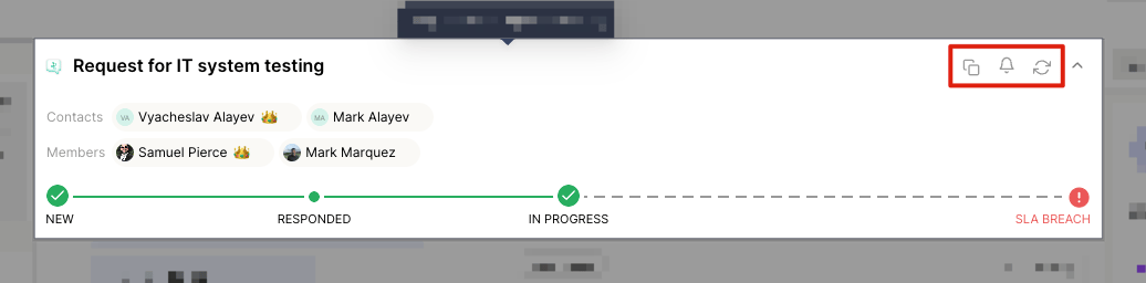 Adding a contact or member to a thread