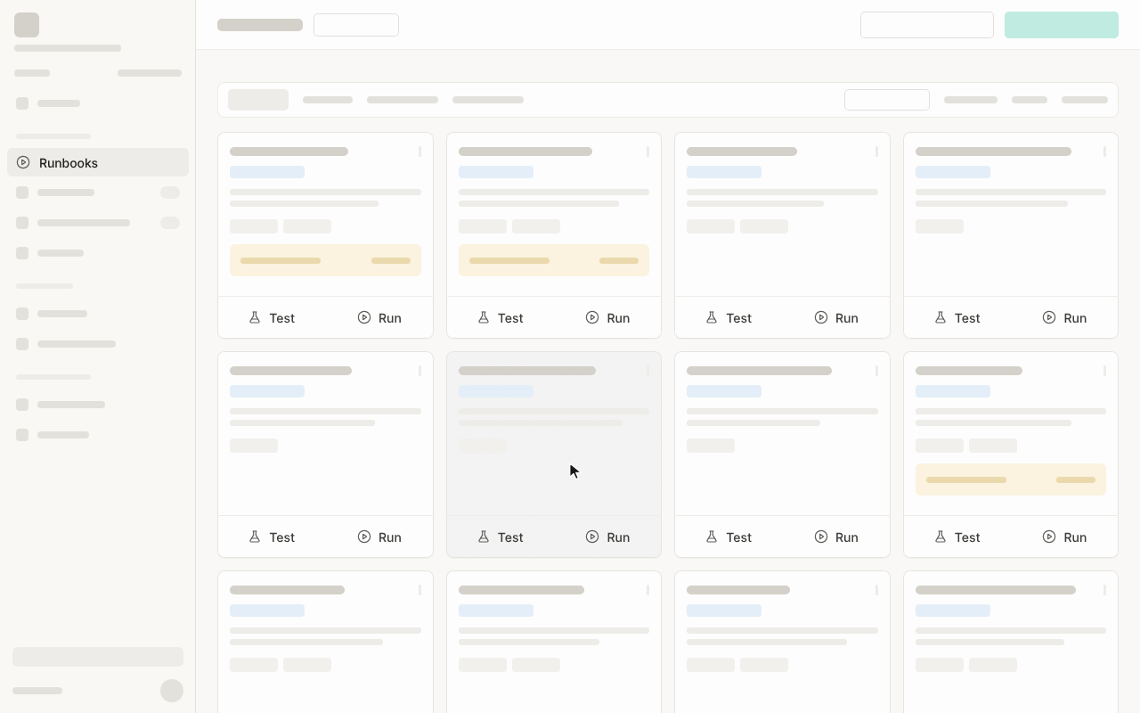 Runbooks Run Modal