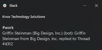 Assigned-owner notification in Slack