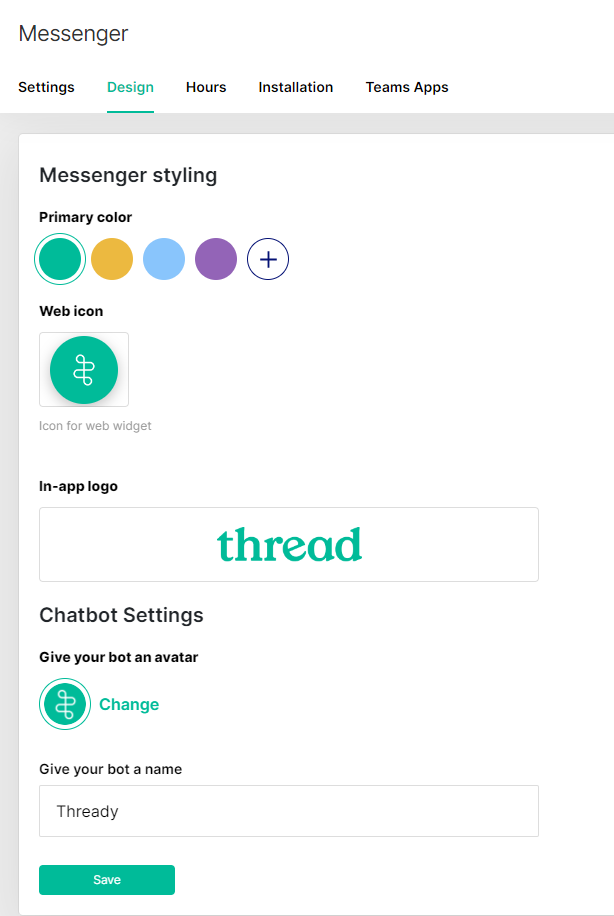 Teams App design preview