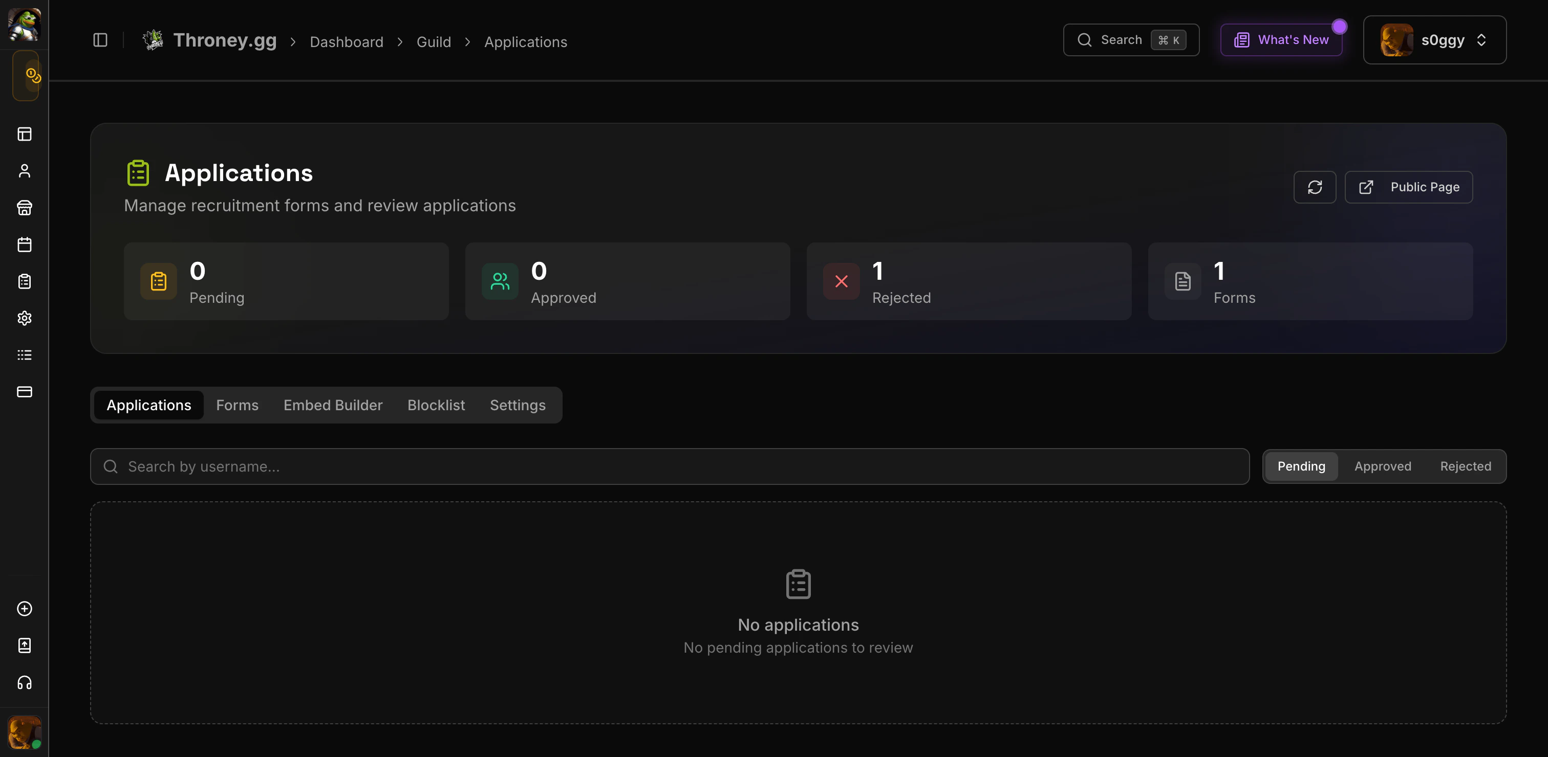 Recruitment Dashboard