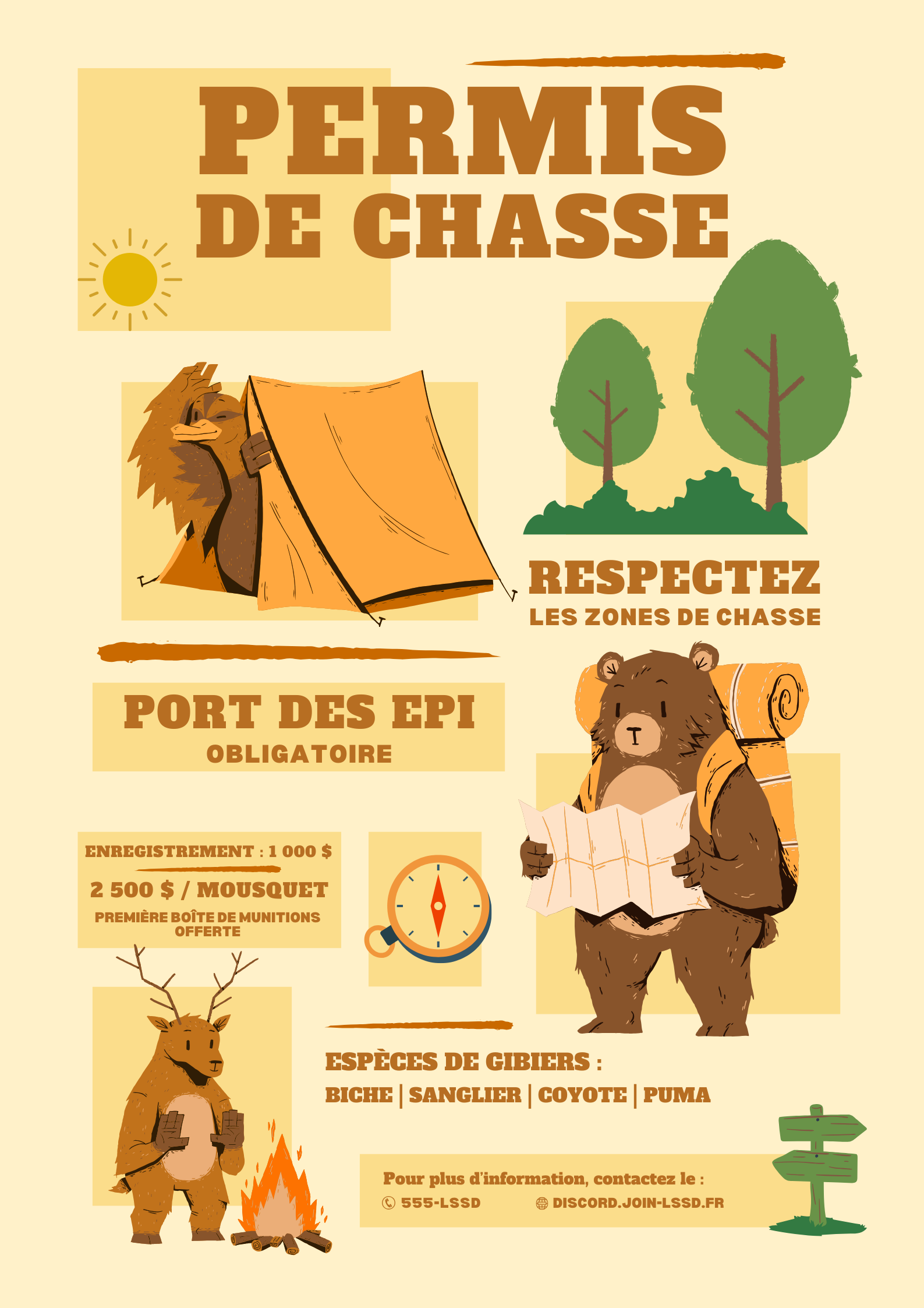Affiche Permis Chasse