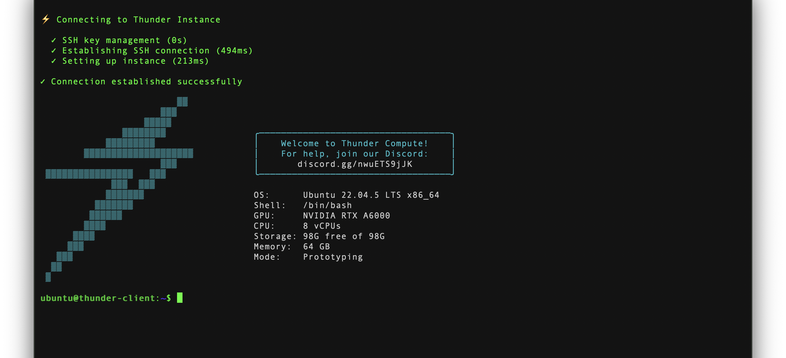 Connecting to Instances - Thunder Compute