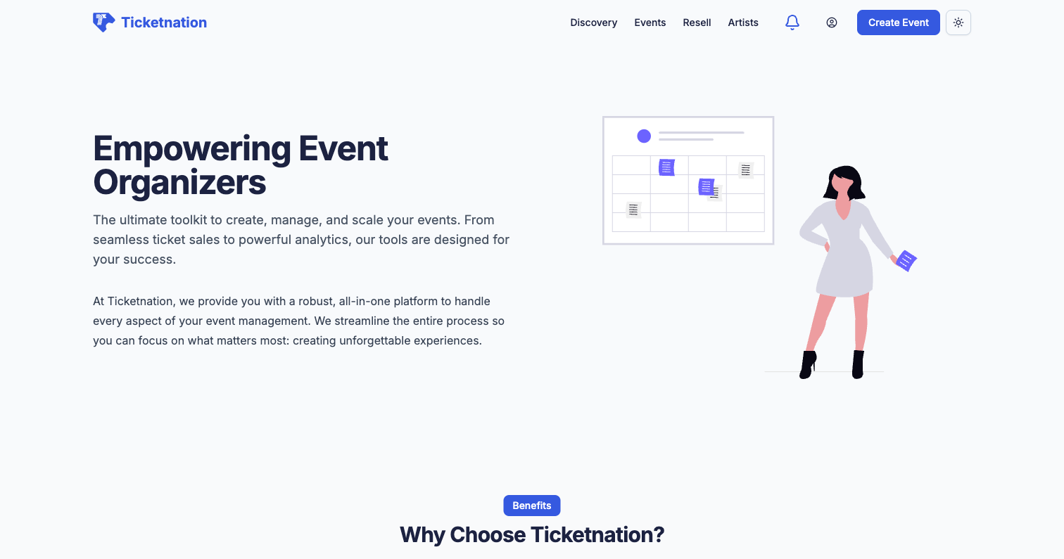 Apply as organizer page