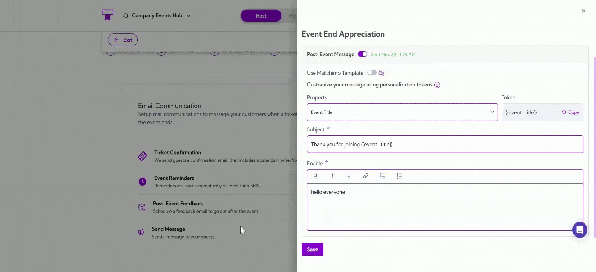 customize-feedback-message