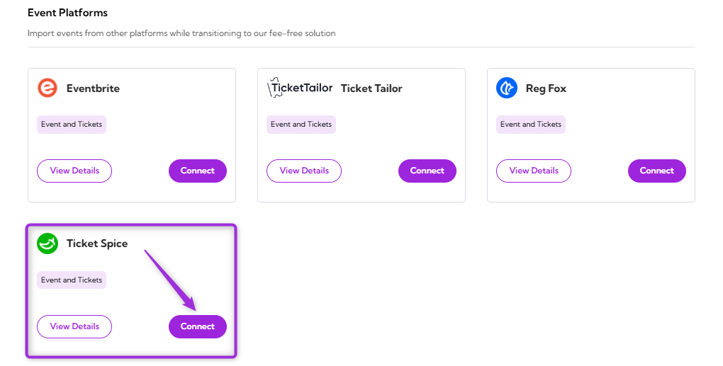 Ticket Spice - Ticket Spot