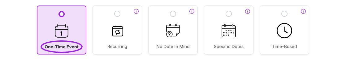 Disabled date-format choices on an event with existing attendees