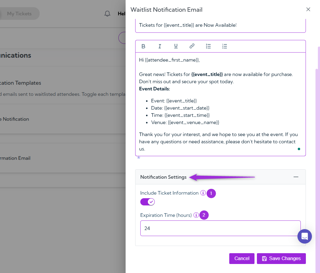 waitlist-notify-email-settings