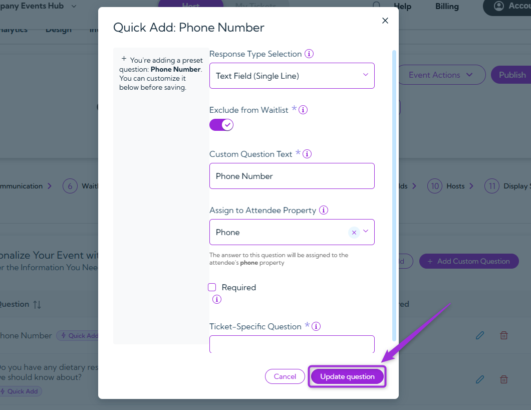 click-update-question