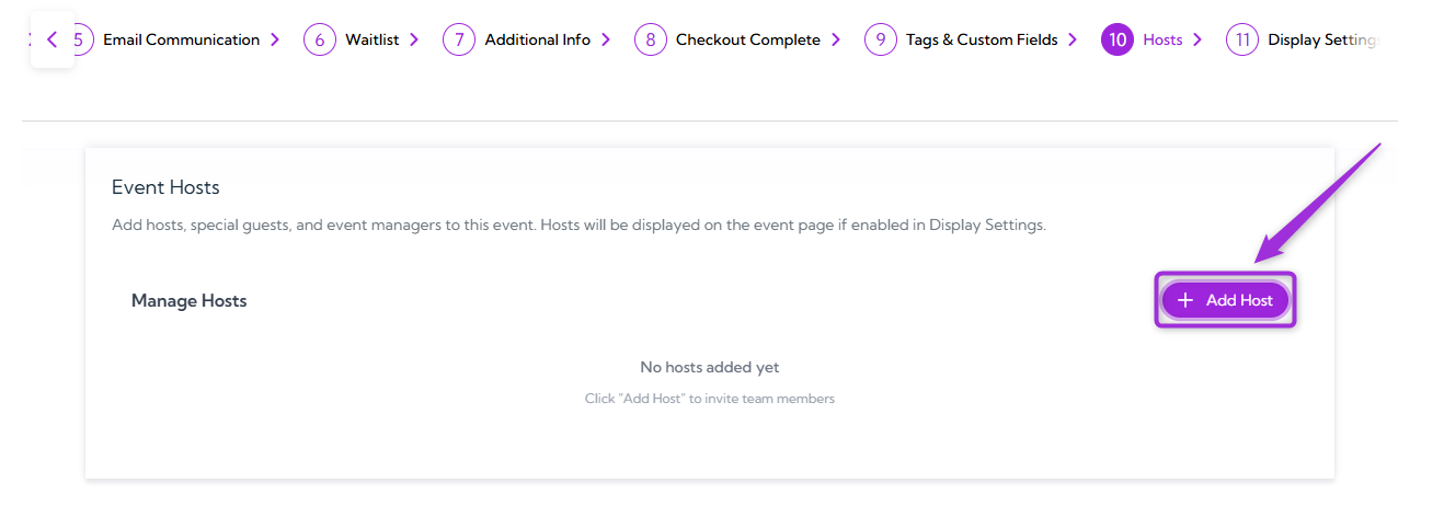 Event Hosts - Ticket Spot